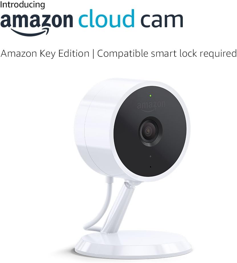 Amazon Cloud Cam (Key Edition) Indoor Security Camera, Works with Alexa