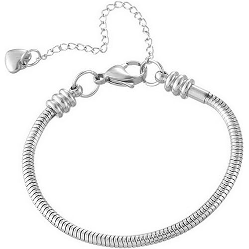 TGLS Women Girls Charms Bracelet Stainless Steel