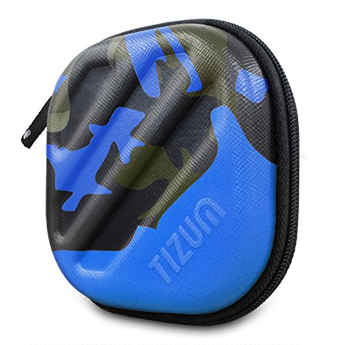 Image of AirCase AP-HDC Plastic External Hard Drive Case for 2.5-inches Hard Drive (Gray)+Tizum Earphone Carry case