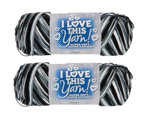 Image of Hobby Lobby Print I Love This Yarn, 452 Smokey Water, Set of 2 | 4 Medium Weight, 252 Yards Per Skein