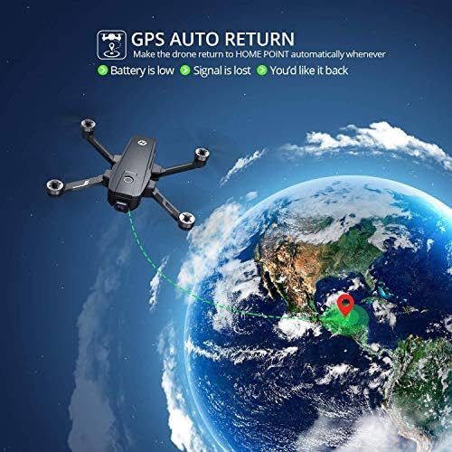 HOLY STONE HS720E 4K EIS Drone with UHD Camera for Adults, Easy GPS Quadcopter for Beginner with 46mins Flight Time, Brushless Motor, 5GHz Transmission, Auto Return Home, Follow Me &Anti-shake Cam