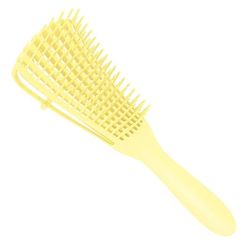 Cepillo desenredante para cabello afroamericano/africano texturizado de 3a a 4c, peine de masaje para el cuero cabelludo desenredante de nudos para