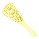 A.DASHER Detangling Brush for Afro America/African Hair Textured 3a to 4c, Knots Detangler Scalp Massage Comb for Women, Beige (3 Count)