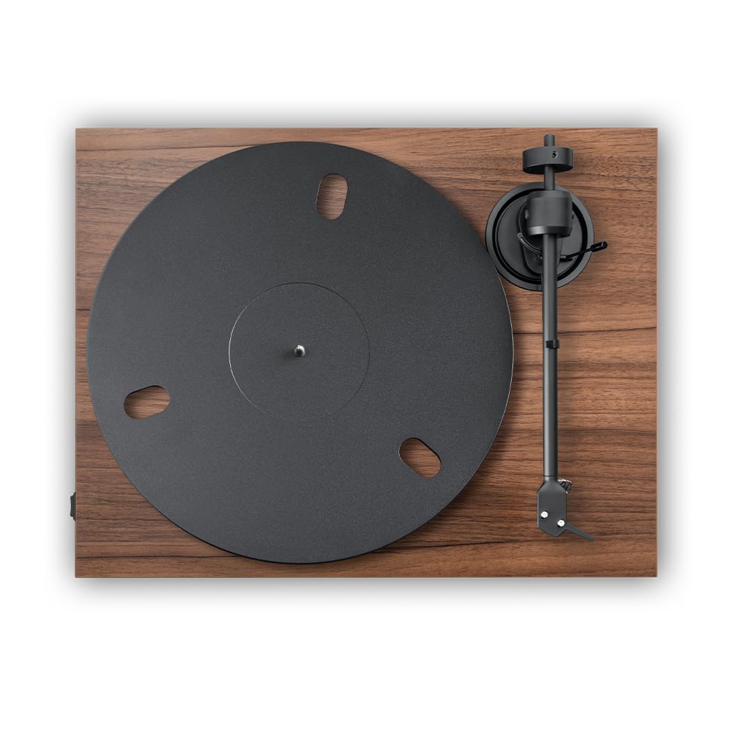 Tocadiscos Pro-Ject E1.2 – Básico Plug & Play, Control Electrónico De Velocidad, Cartucho MM Preajustado, Acabado Nogal