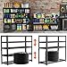 ROOMTEC Garage Shelving, 4 PCS 3300 LBS Capacity Sorage Shelves Heavy Duty, 5 Tier Adjustable Metal Organizer Wire Rack, 60