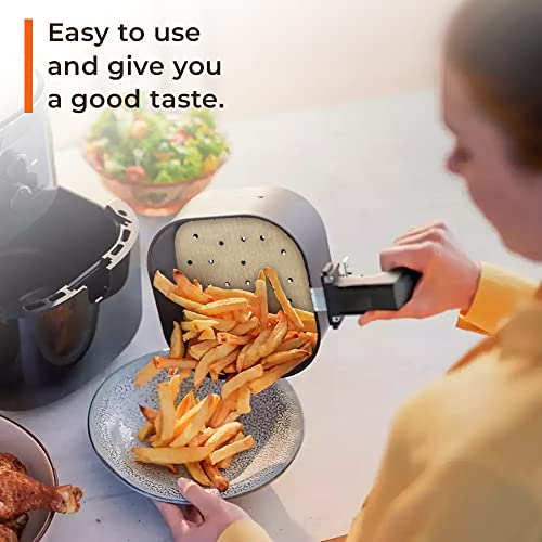 Nichef 8.5 Inch Parchment Paper For Air Fryer Liners, Air Fryer Disposable Paper Liner For Oven, Instant Pot, Bamboo Steamer, And Baking (200) #TOP4