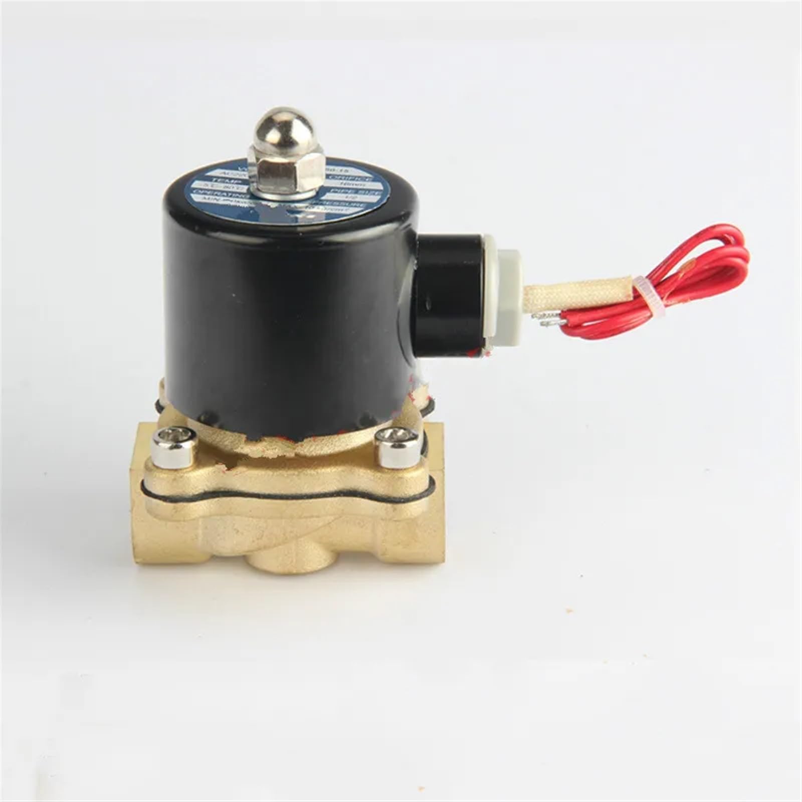 Válvula solenoide eléctrica de 1/2 de 12V para evitar fugas de agua y gas en el hogar