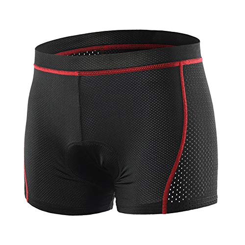 Upgrade Roupa íntima masculina de ciclismo de malha macia acolchoada de gel roupa íntima de ciclismo