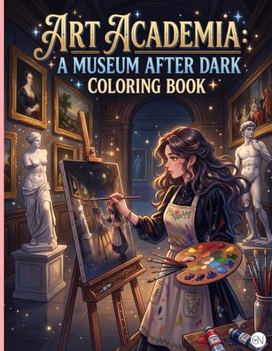 Art Academia: A Museum After Dark Coloring Book: Aesthetic Gallery Halls, Classical Sculptures, and Artist Studios | Intricate Line Art Designs for Teens and Adults image 2