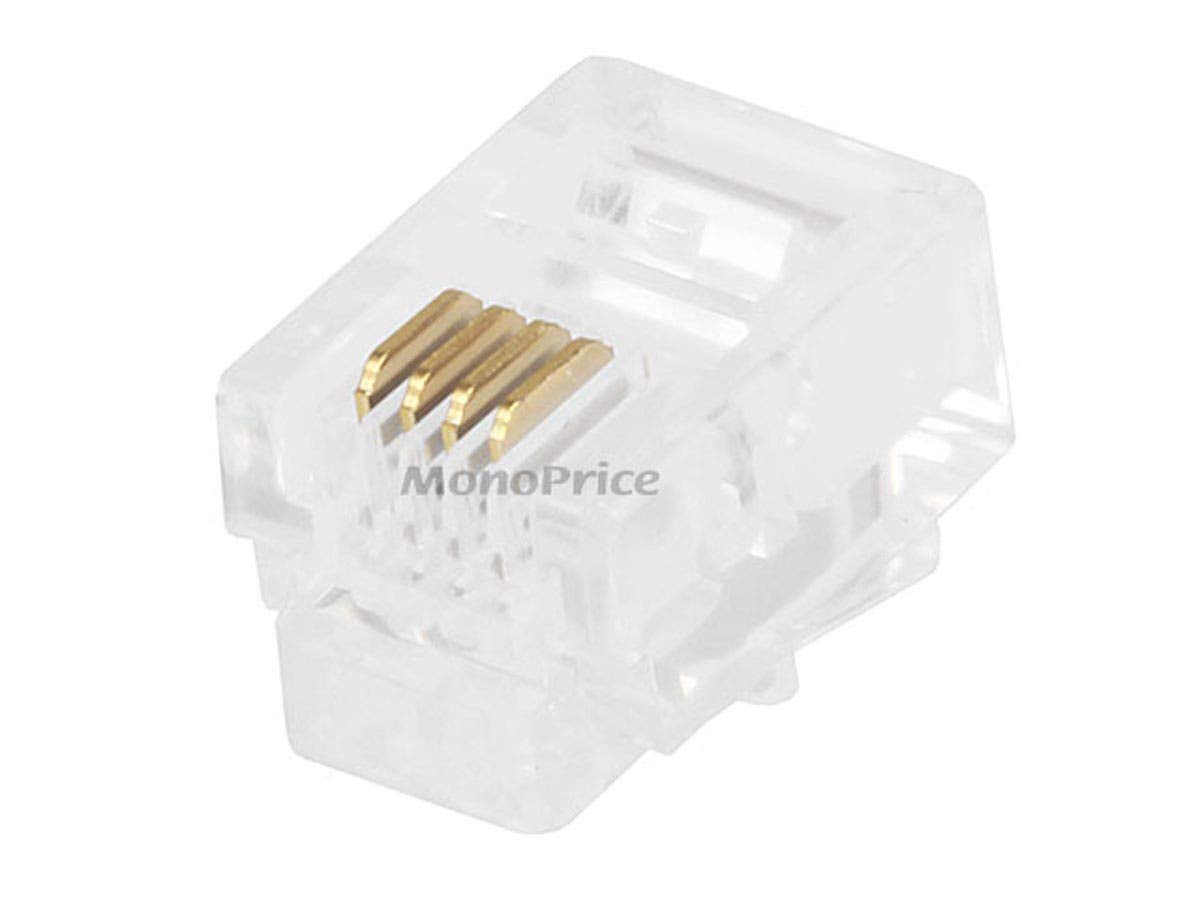 Monoprice RJ-45/RJ11 e spelafili crimpatrice kit con spine modulari (108140)