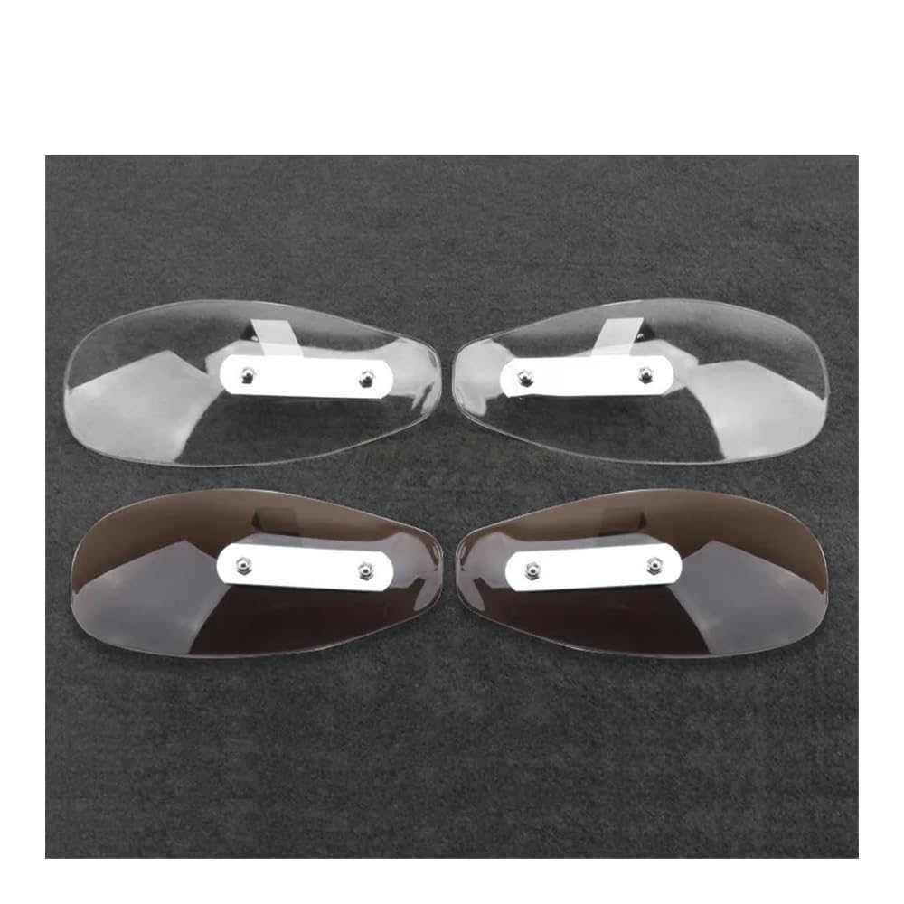 TONGUC Protections de Levier de Moto, Barre de poignée transparente pour moto, 1 paire, protège-mains, protection contre le froid, déflecteur de vent