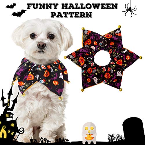 Disfraz Halloween para perro con collar y gorro ajustable miniatura 3