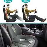 2 in 1 Seat Cushion and Lumbar Support, Large Size Ergonomic Memory Foam Chair Cushion & Back Support for Coccyx Sciatica Hemorrhoid Tailbone Back Pain Relief, for Office Chair, Car, Wheelchair - Image 7