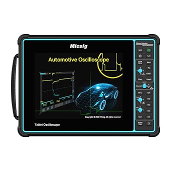 Micsig 4 Channel Automotive Digital Oscilloscope - 8 Touch Screen with 100MHz Bandwidth 70Mpts Tablet Oscilloscope - SATO1004