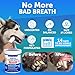 Dog Teeth Cleaning Wipes - 50 Dog Dental Care Finger Wipes - Finger Toothbrush for Removing Plaque, Tartar Buildup, Bad Breath - Oral Freshness, Healthy Teeth & Gum Support with Coconut Oil, Unscented