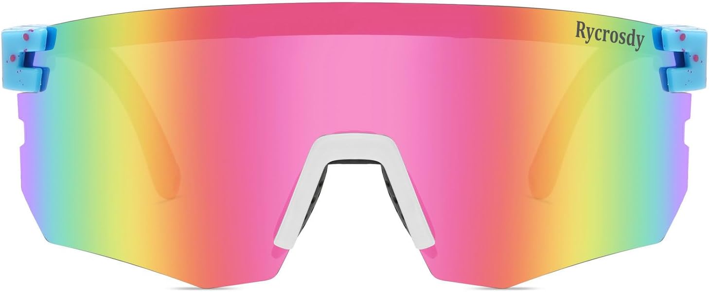 Two Sizes Polarized Sunglasses UV400 For Adults and Youth Men Women Outdoor Sport Baseball Cycling Glasses