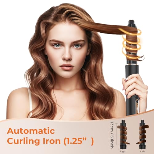 OUDIM 6-in-1 Multi-Functional Hot Air Comb, Interchangeable Brush Head, Negative Ion Hair Dryer Brush and Styler, Brushless Motor with 110000 RPM High-Speed, Rapid Drying, Storage Bag. — view 6