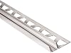 Schluter Deco-SG Decorative Profile for Tiled Showers - Creates Shadow Gap Between Tile Courses or Other Wall Coverings - 12-Inch Height and Weight, Stainless Steel - SG125EB12