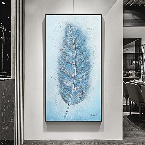 Peinture diamant plume 70x120cm en strass complet de haute brillance