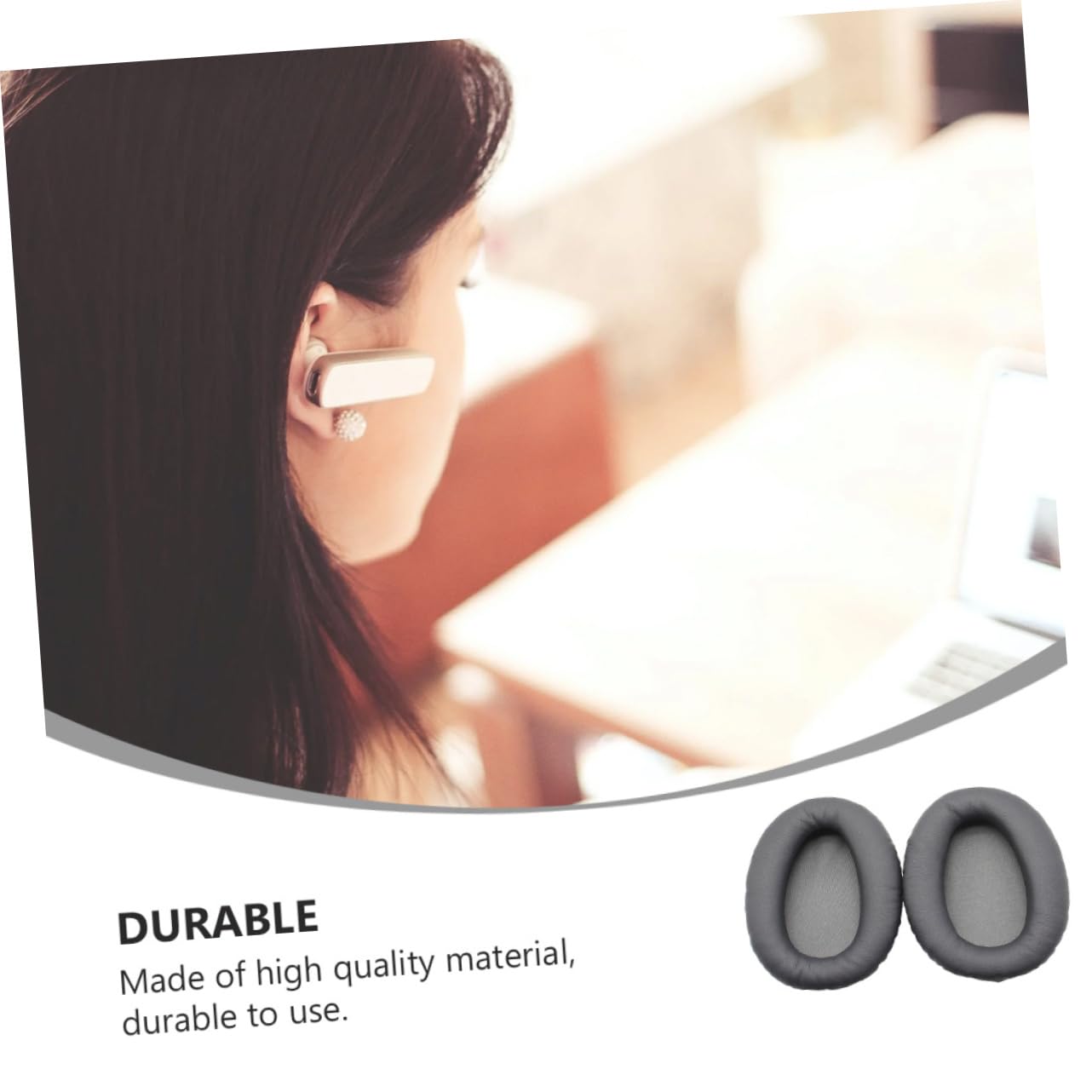 Uonlytech 3pares Almohadillas para Auriculares WH-CHN De Almohadillas De Repuesto Confort y Aislamiento De Sonido Fácil Instalación Compatible con
