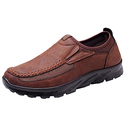 Baskets homme marron au design tendance et semelle amortissante taille 44