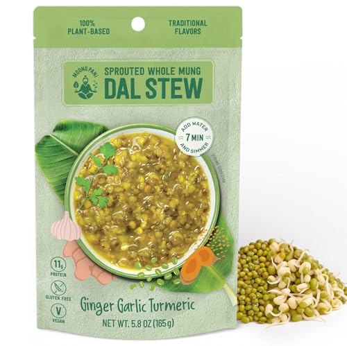 Moong Pani Sprouted Mung/Green Gram Dal Bowl | 11g Plant Protein | 29%...
