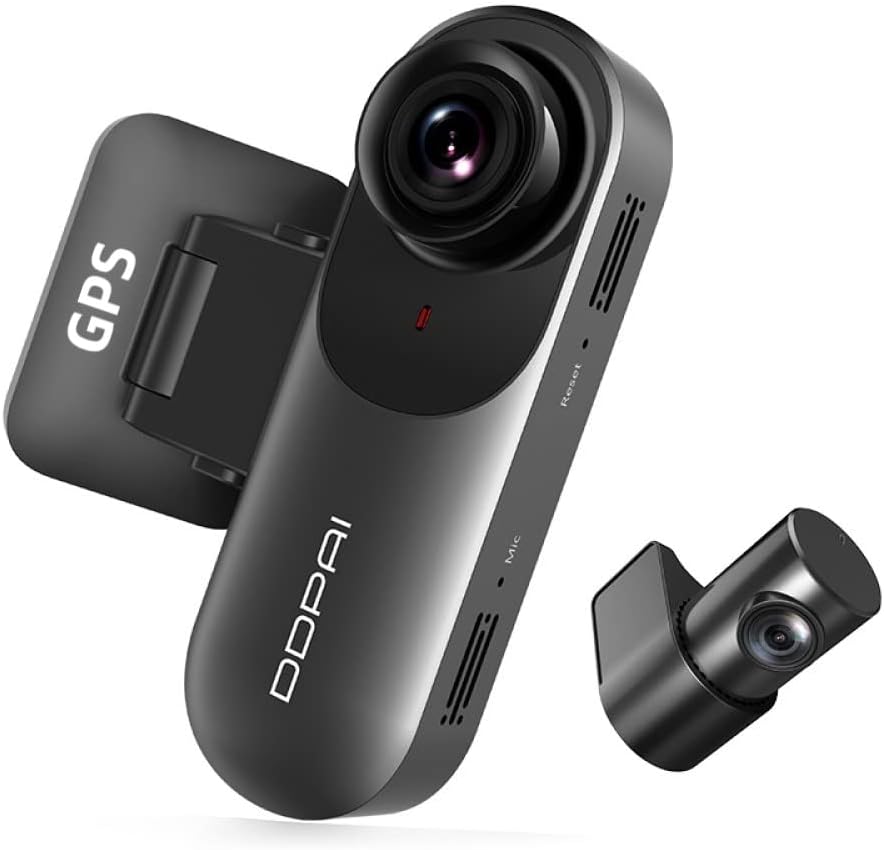 Mola N3 Pro Dual Channel Car Dash Camera (with GPS), 1600P Front & 1080P Rear Resolution, 265° Coverage, G-Sensor, WiFi, 1GB RAM, Upto 128GB Storage