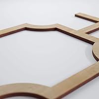 Vista 59 de 19 7/8"W X 11 3/8"H pequeños Bradley decorativos calado madera paneles de pared, aliso