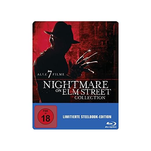 Nightmare on Elm Street 1 - 7 - Limited Uncut Steelbook Collection (Deutsche Ausgabe) Blu-ray
