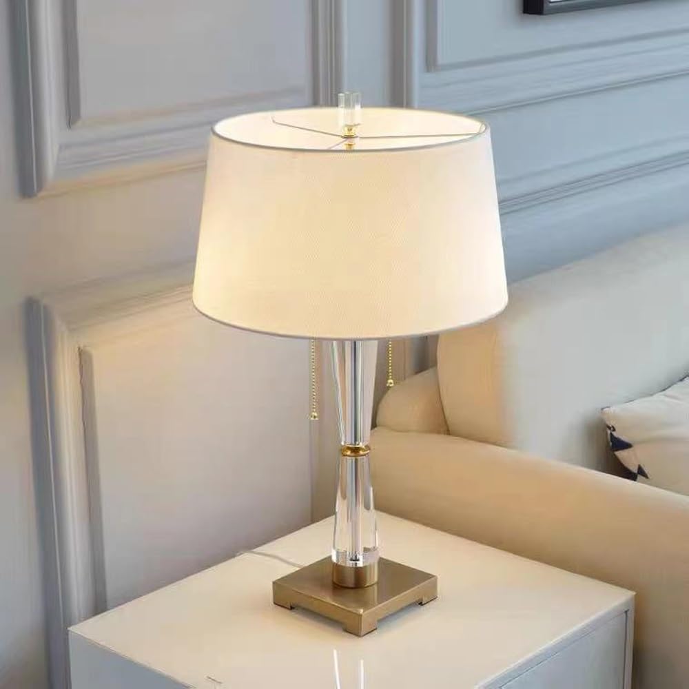 Genérico Lámpara de mesa de noche de cristal posmoderna