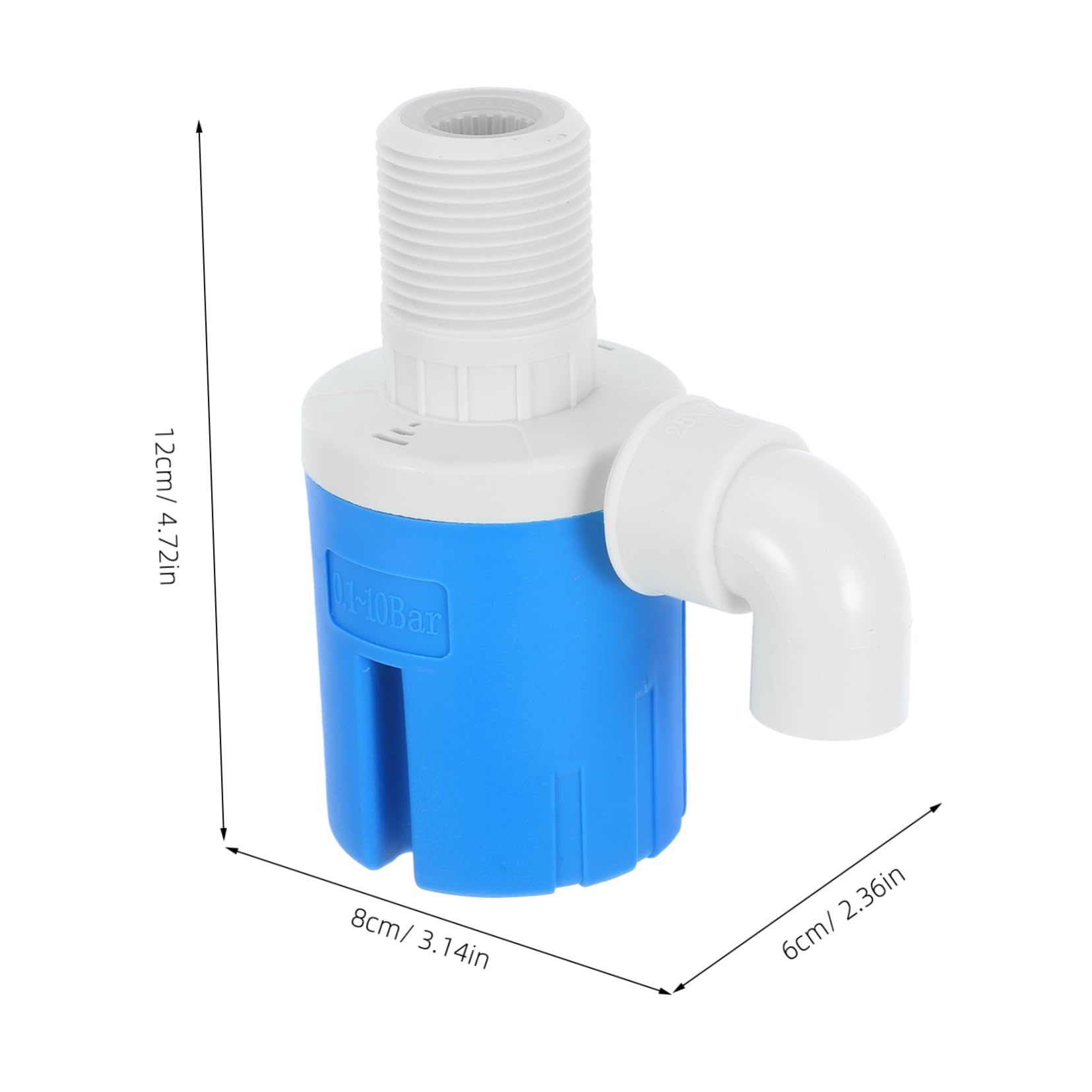 OSOLADY Water Level Control Valve Water Level Float Valve Water Float Valve Float Valve for Swimming Pool Float Value Water Tank Float Valve Float Valves Ball Valve Control Valves Plastic