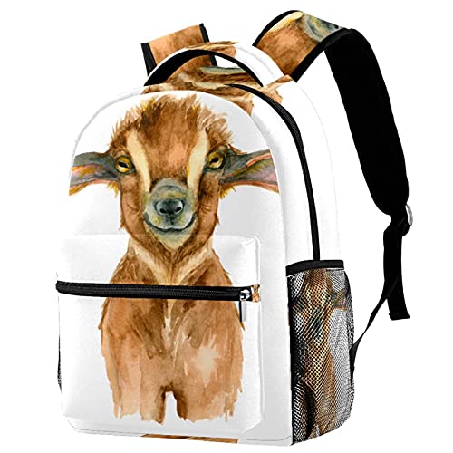 Sac à dos chèvre mignon léger pour soulager le dos avec les livres d'école