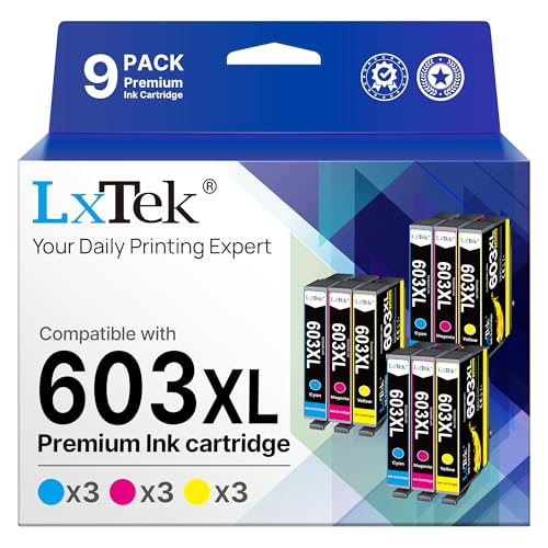 LxTek Druckerpatronen 603 XL Kompatibel für Epson 603 603 XL 603XL ‎Multipack für Epson XP 3100...