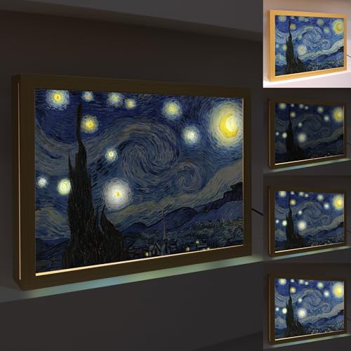 Décoration murale lumineuse Van Gogh pour remplacer une lampe de table LED classique