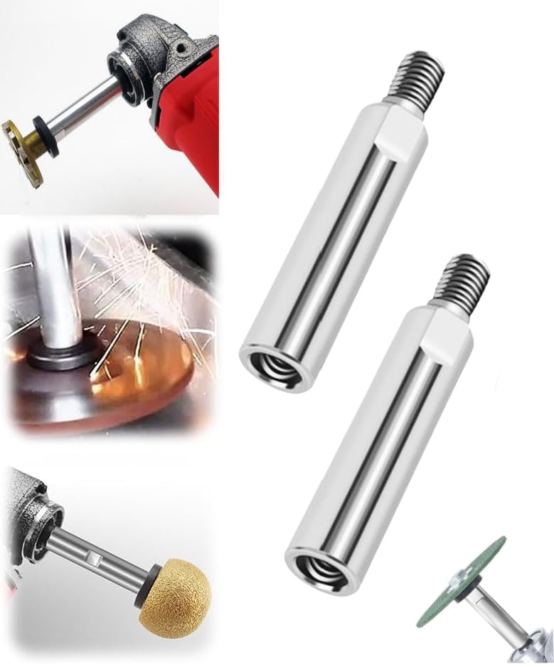 Angle Grinder Extension Rod, 2025 NEW M10/M14 Thread Polishing Machine Adapter Lever, Angle Grinder Extension for 100 Type Angle Grinder/Polisher (