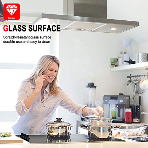 Electric Cooktop 30 Inch, Gasland Chef Ch77Bs Radiant Electric Cooktop 240V, Drop-In 4 Burner Coil Electric Ceramic Cooktop, 7 Power Levels, Mechanical Knob Control, Hot Warning, Hardwired #TOP5