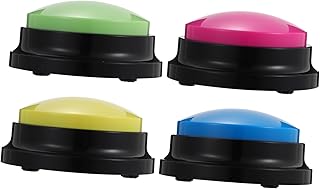 COLLBATH Adestramento Clicker Para Cães 4 Pçs De Cachorro De Plástico Tigela De Comida De Cachorro Botões Falantes Para Cães Jogos De Cachorro De Gravação Para Cachorro De