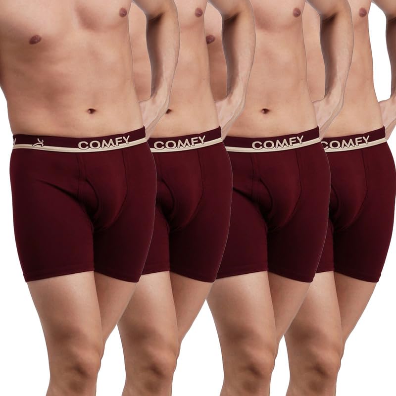 Image of Amul Comfy Men's Trunk Underwear | Soft Outer Elastic | Soft Waistband | Breathable Comfortable Innerwear | Pack of 10 | Color May Vary