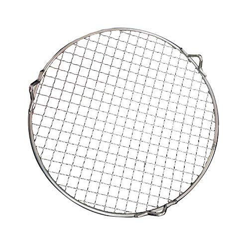 Grill Pans with Wire Racks, Grill Rack Small Circular for Kettle Grill Heavy Duty Replacement Cooking Grid Grates for BBQ