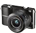 Produktbild Samsung NX1000 Systemkamera (20 Megapixel, 7,6 cm (3 Zoll) Display) inkl. 20-50mm F3.5-5.6 ED II Objektiv schwarz