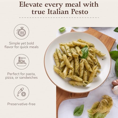 image for Rustichella d'Abruzzo Pesto Alla Genovese Sauce | Made with Fresh Basi