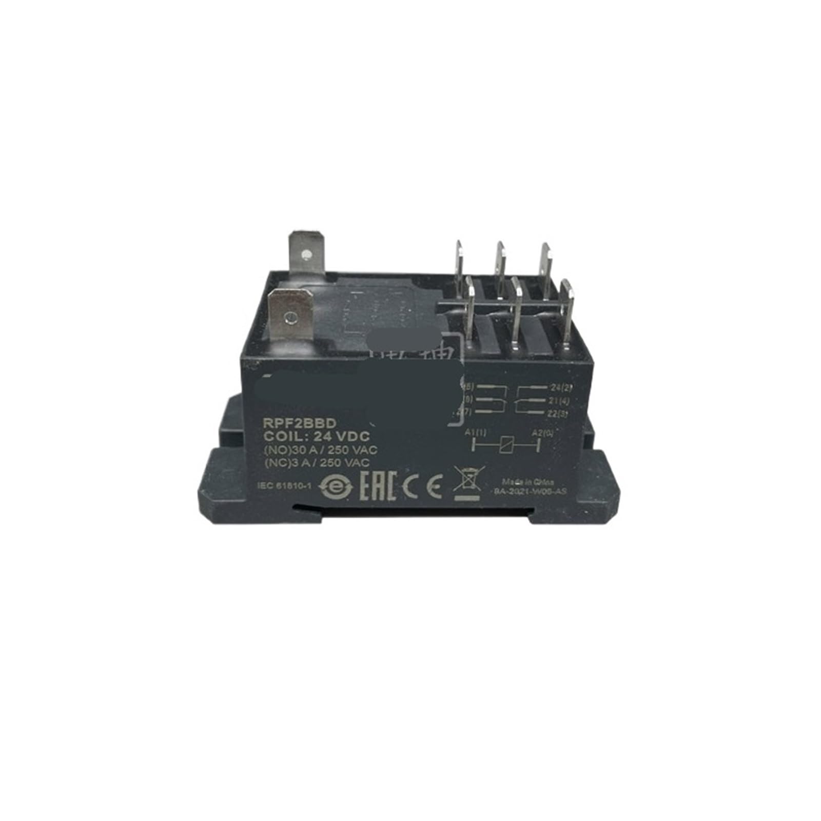 Relais de puissance RPF2BBD 2CO 24V DC 30A contre les pannes de circuit