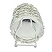 SMKF Collection 6-Piece Coaster Creative Drink Coasters With Decorative Rack Non-Slip Metal Cup Mats Tabletop Display With Holder for Bar,Home, Kitchen,Coffee Table Centerpieces Decoration (Silver)