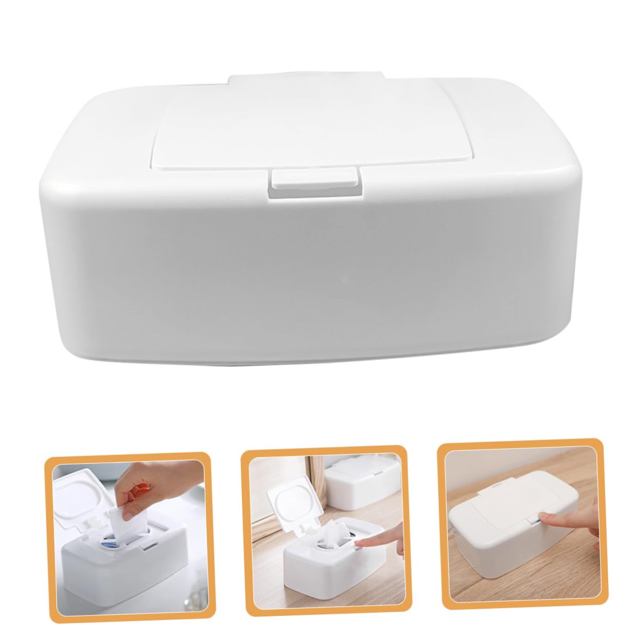 STOBAZA 8 STK Aufbewahrungsbox Für Feuchttücher Babytücher Schmücken Container Nachfüllbarer Tücherbehälter Feuchttuchhalter Haushaltstücher Fall Lagerung Weiß Reisen Pp Koffer