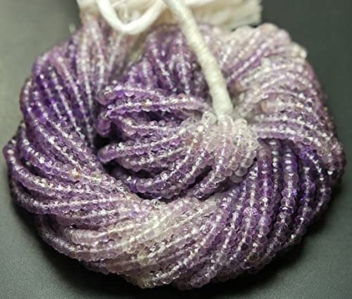 Améthystes véritables rondelles facettées 4mm pour remplacer vos perles ternes