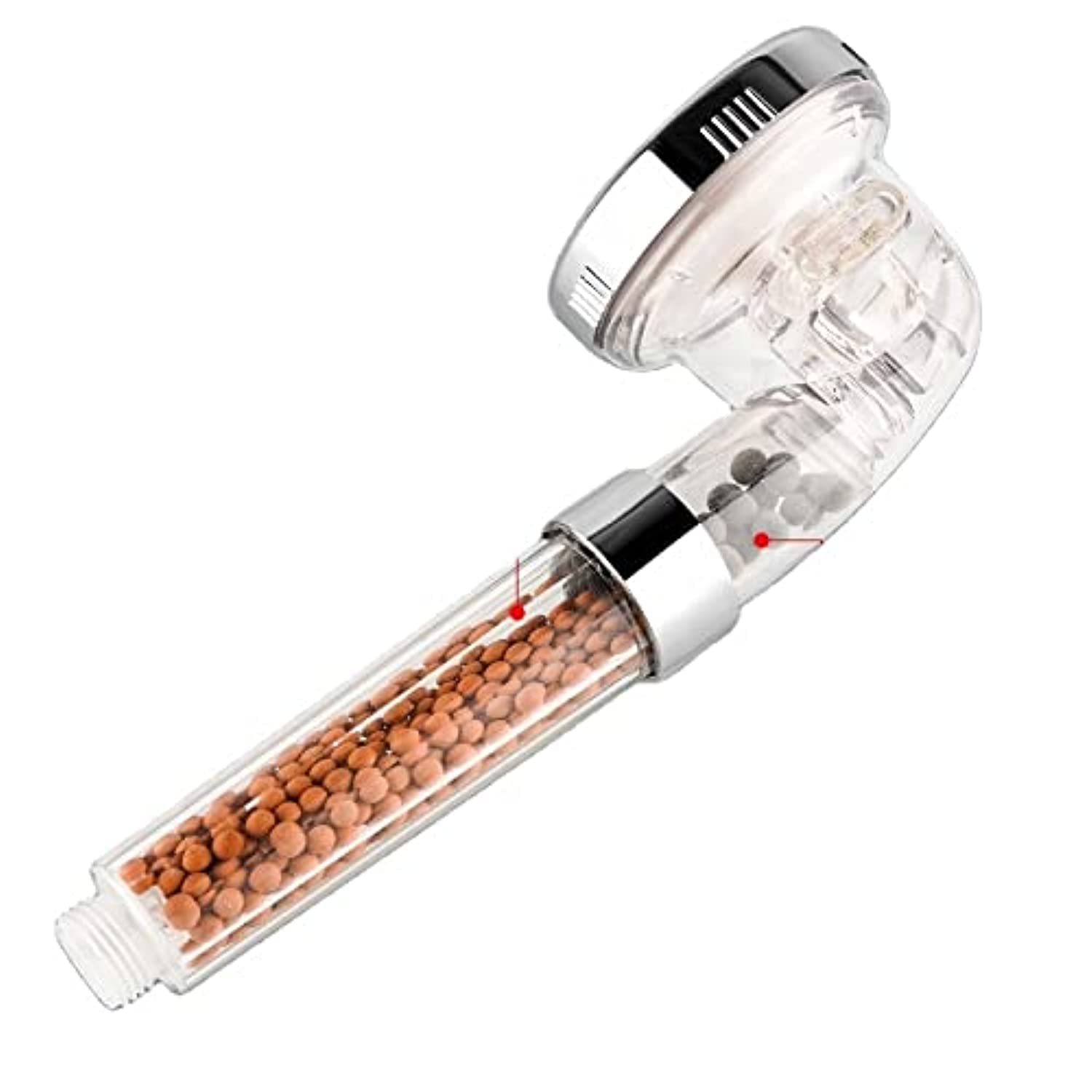 I FUSION High-Pressure Water Saving Handheld Chlorine & Fluoride Filter Shower Head with 3 Mode Function