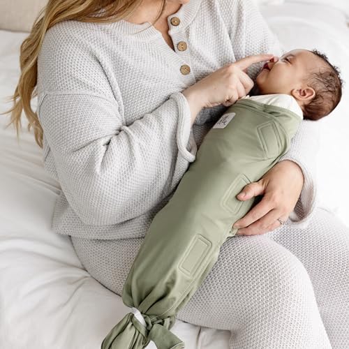 Image of The Ollie Swaddle - Adjustable Baby Swaddle for Newborns | Pediatrician-Approved for Safe Sleep | Easy Closure | Arms-Out | Lightweight, Machine-Washable | Easy Diaper Access