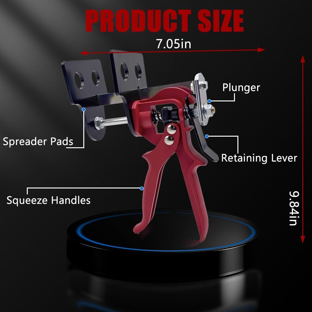 29100 Brake Caliper Compression Tool Caliper Piston Compressor Tool Brake Pad Spreader Tool Single/Dual/Quad/Six Piston Disc Brake Caliper Replacement Fit for Most Cars and Light Trucks