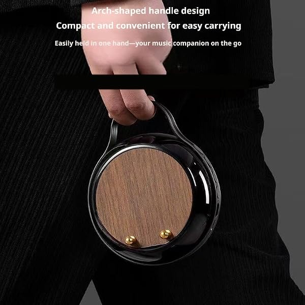 NOEMOCY Induction Speaker with Phone Stand 4 in 1 Wireless Bluetooth Audio Black | Phone Speakers Amplifie for iPhone and Android Rechargeable Colorful Light. Birthday Gift for Men Women and Teens - 4
