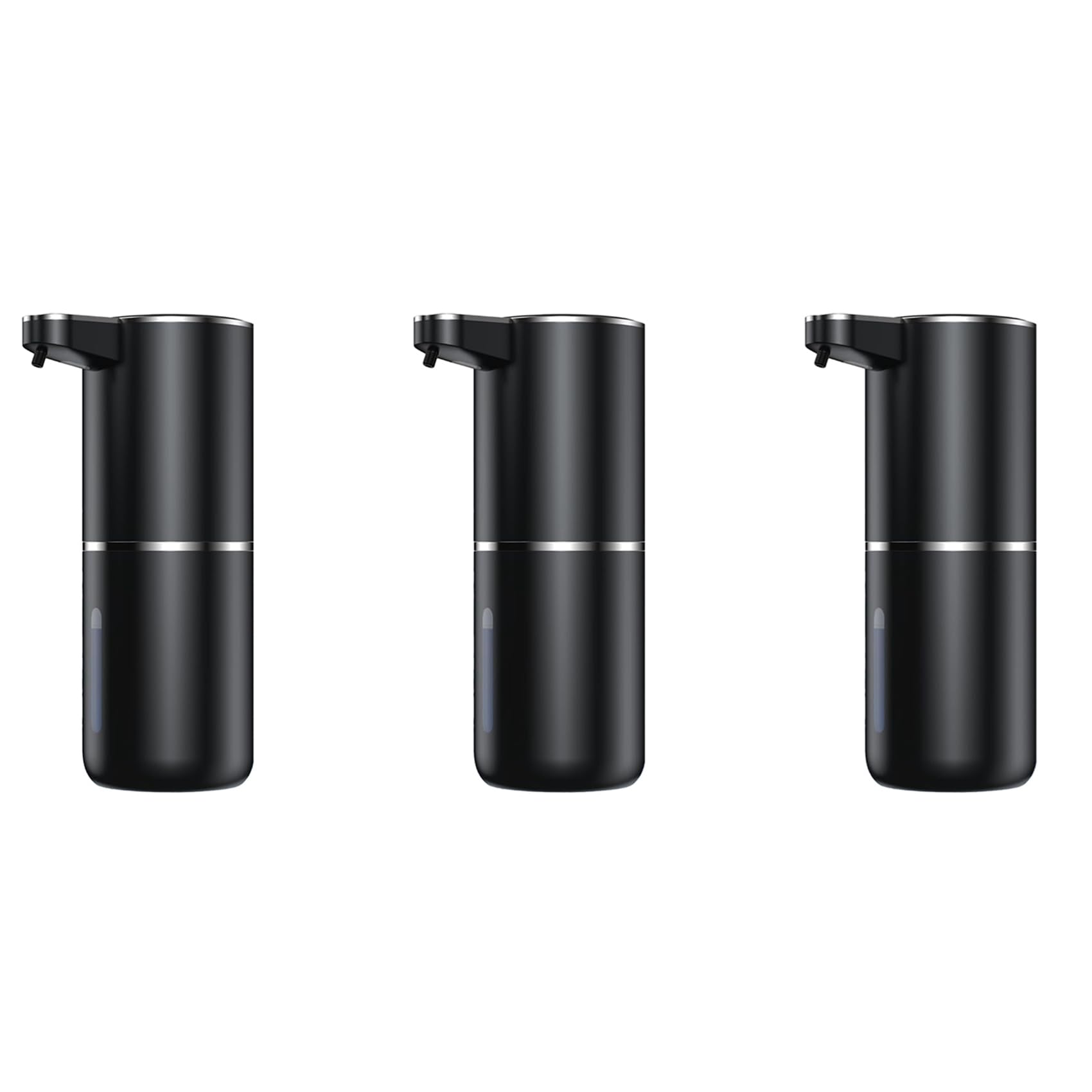 Hndhbfgrt 3X Automatic Soap Dispenser, 380 Ml, Electric Wall Mounting, Non-Contact Automatic Soap Dispenser, USB Rechargeable Foam